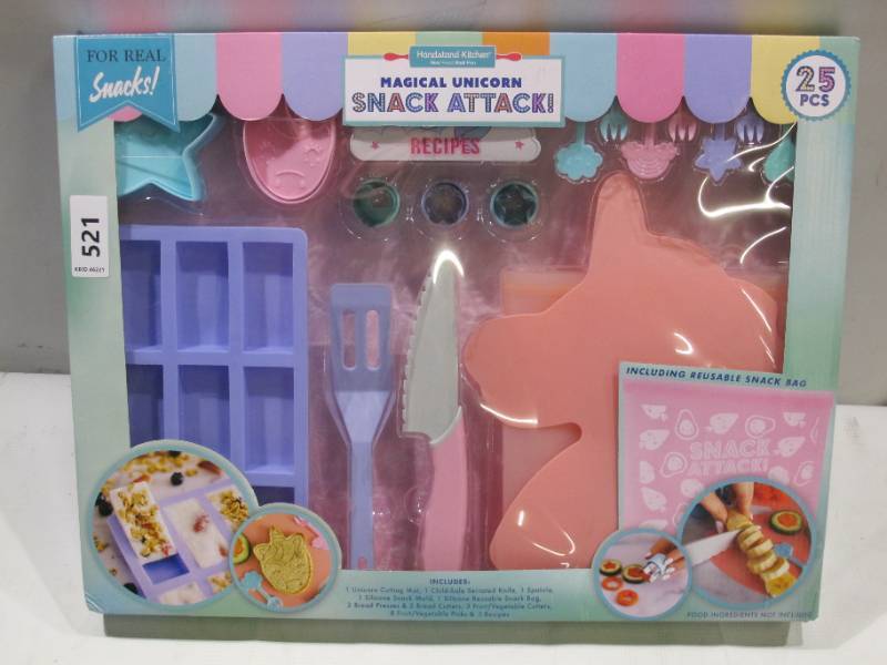 lot 442 image: NEW Handstand Kitchen Snack Attack Kids Food Prep Set - Magical Unicorn Snack Attack