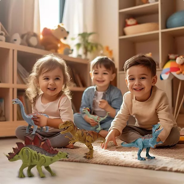 lot 163 image: NEW Members Mark Realistic Dinosaurs with Lights & Sound, 5-pk. - Style 2