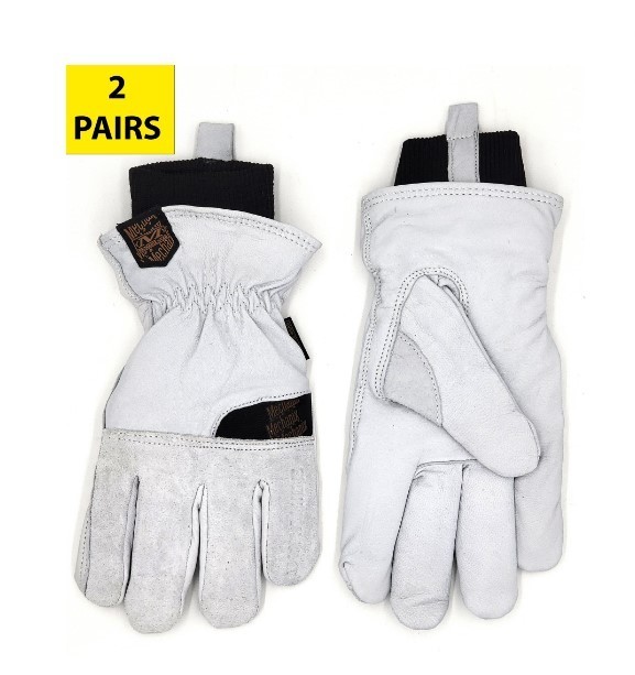 lot 287 image: NEW Mechanix Wear Coldwork 3M Thinsulate Insulation Water Resistant Leather Winter Work Gloves, Size XL , 2 Pairs