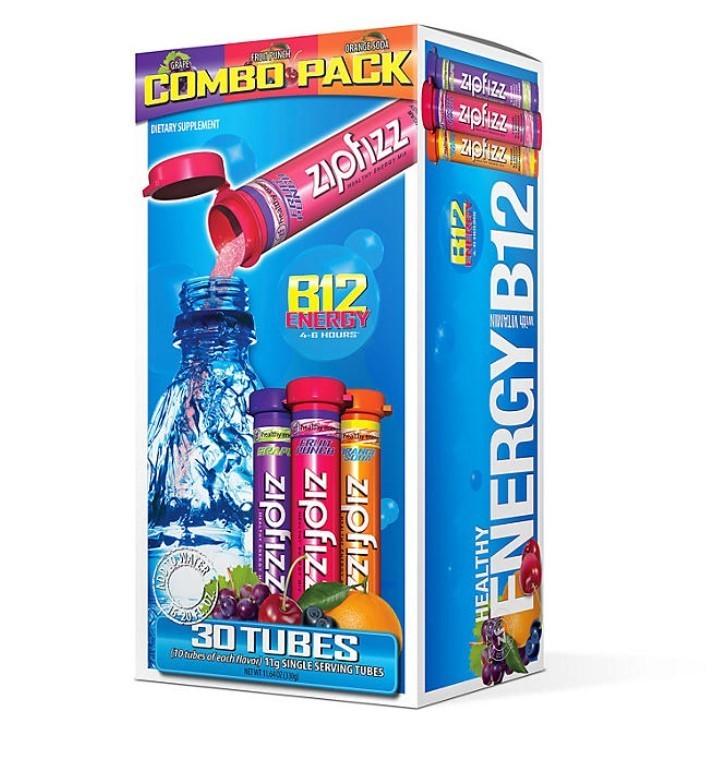 lot 226 image: NEW Zipfizz Energy Drink Mix Combo Pack 30 ct.