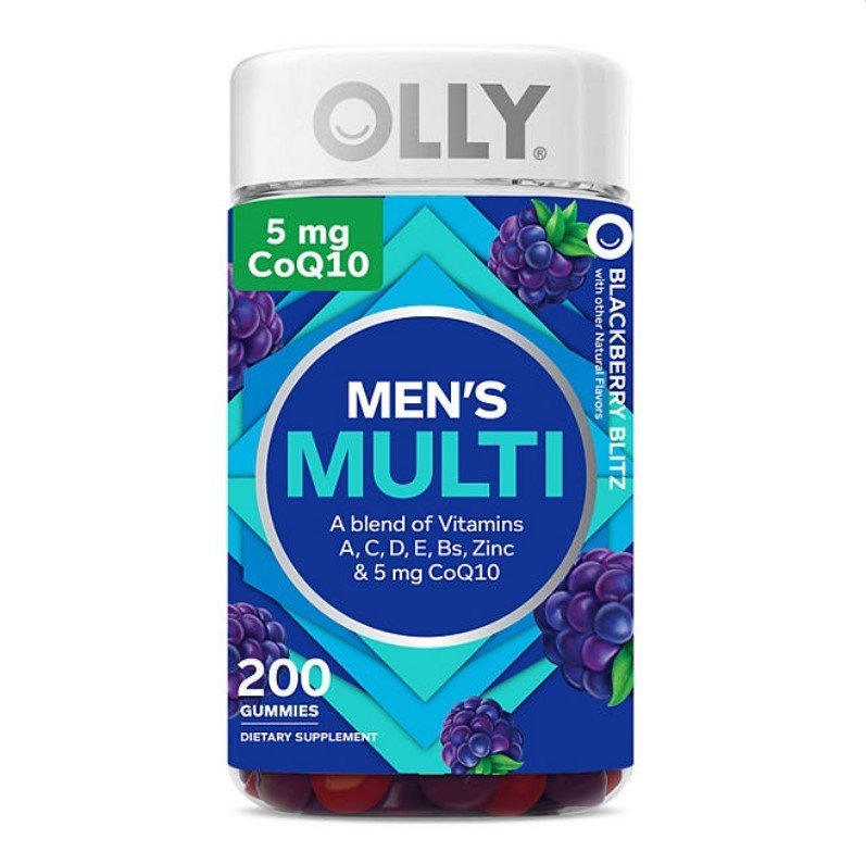 lot 367 image: NEW OLLY Mens Multivitamin Gummy, Blackberry 200 ct.