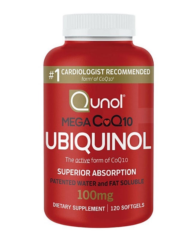 lot 375 image: NEW Qunol Mega CoQ10 Ubiquinol Softgels, 100 mg 120 ct.