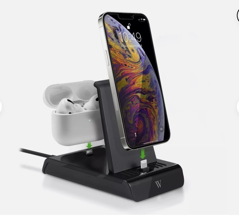 lot 913 image: Wasserstein 18W 2-in-1 Charging Station Compatible for Apple iPhone & Airpod Devices
