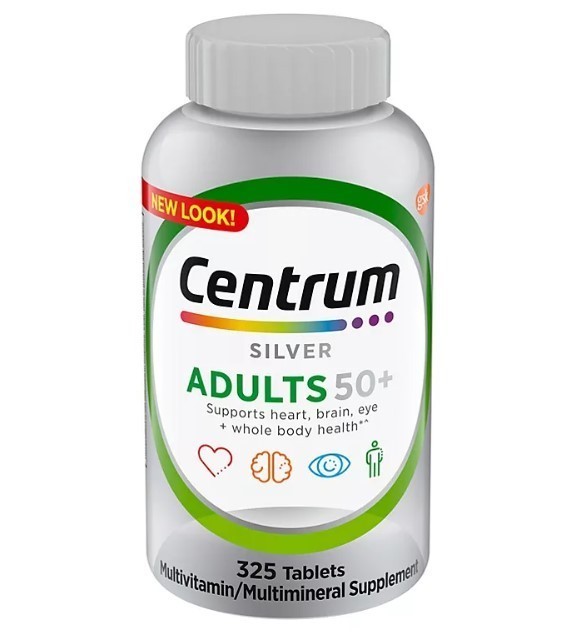 lot 405 image: Centrum Silver Adult Multivitamin Tablet, Age 50 and Older (325 ct.)
