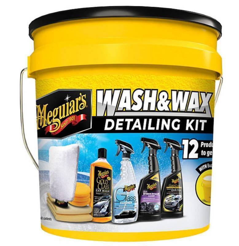 lot 334 image: NEW  Meguiars Wash & Wax Detailing Kit, 12-piece