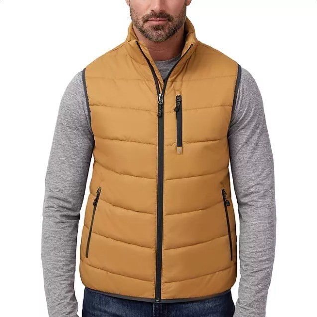 lot 345 image: NEW Free Country Mens Puffer Vest - Bronze - Large