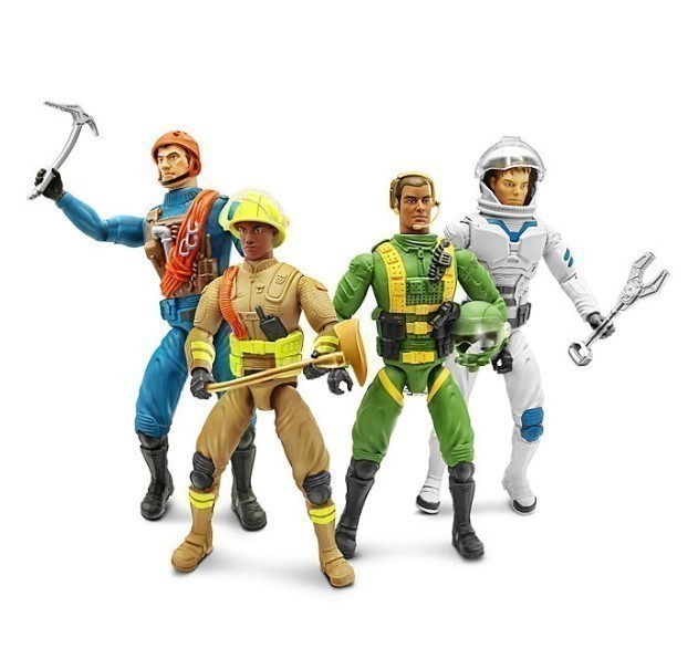 lot 395 image: NEW Members Mark Elite Adventure Corps 4-Action Figure Pack