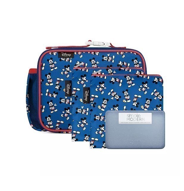 lot 399 image: NEW Simple Modern Disney Hadley Lunchbox 2.0, 4-Piece Set - Mickey
