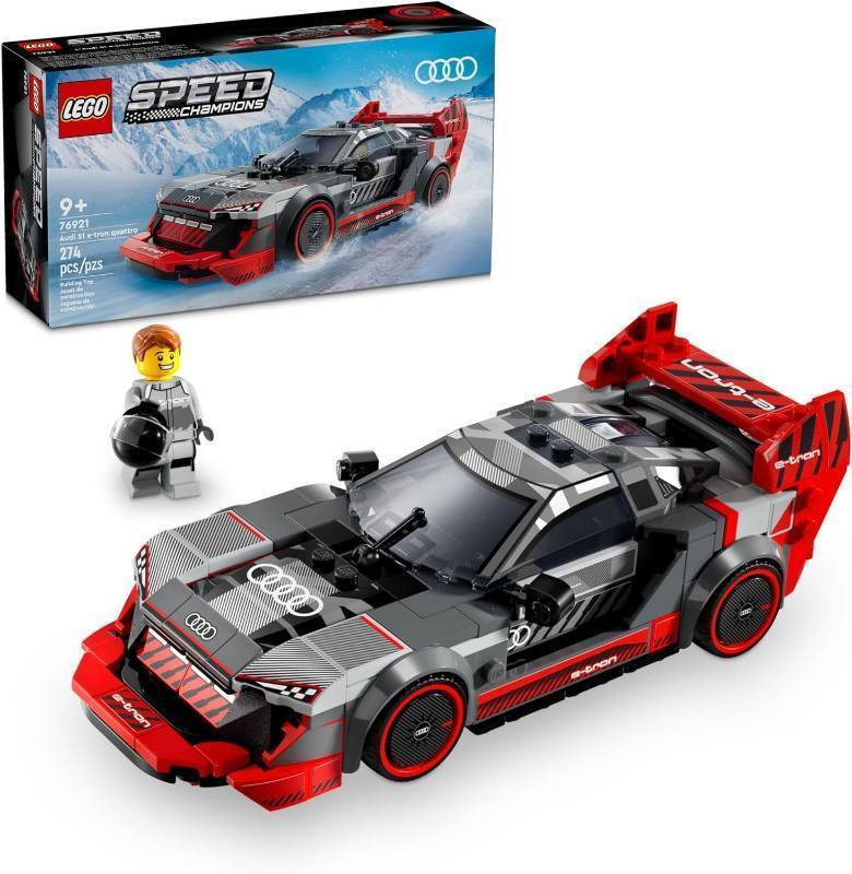lot 289 image: NEW LEGO Speed Champions Audi S1 e-tron Quattro Race Car Toy Vehicle, Ages 9 Yrs Old and Up, 76921