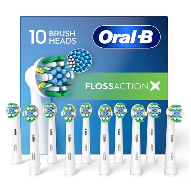 lot 303 image: Oral-B FlossAction Electric Toothbrush Replacement Brush Heads, 10 ct.