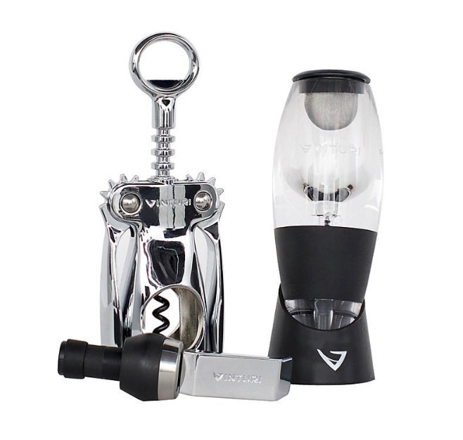 lot 309 image: NEW Vinturi 3 Piece Deluxe Wine Bundle