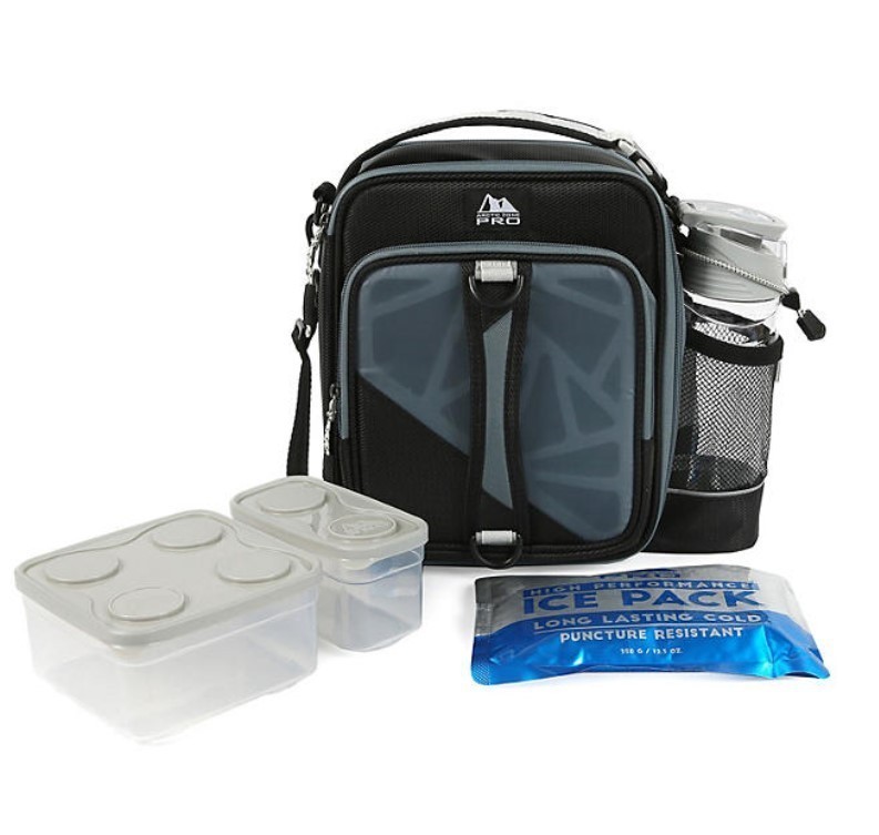 lot 317 image: NEW Arctic Zone Pro Expandable Lunch Box - Black Onyx