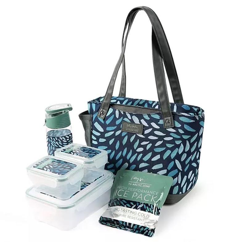 lot 322 image: NEW Arctic Zone Artists Collection Expandable Lunch Box - Winds Green