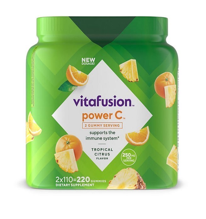 lot 133 image: NEW Vitafusion Power C Gummy Vitamins with Vitamin C, 220 ct.