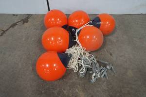 lot 26 image: buoys with rope and anchors