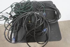 lot 114 image: heavy duty extension cords. length unknown