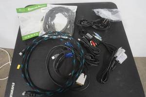 lot 125 image: lot of NEW or LIKE NEW various cords and adapters