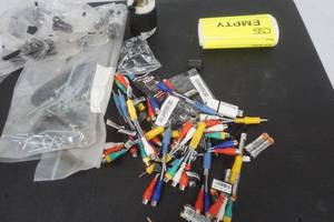 lot 126 image: lot of various audiovideo plugs, screws, bolts and more