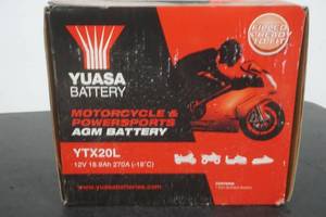 lot 155 image: Yuasa battery NEW in BOX YTX20L