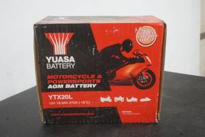 lot 157 image: Yuasa battery NEW in BOX YTX20L