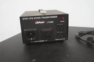 lot 99 image: Step Up & Down Transformer Lite Fuze LT2000