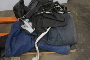 lot 174 image: pallet of trailer tarps