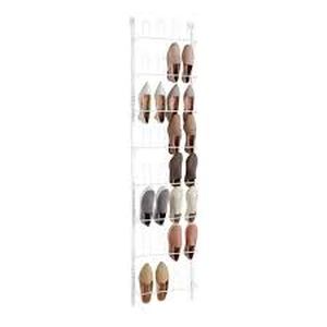Lot of Everbilt 77.50 in. H 16-Pair White Steel Hanging Shoe Organizer Customer Returns See Pictures
