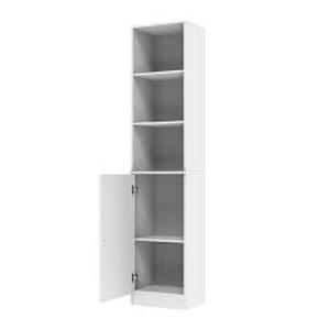 FUFU&GAGA White Wood Storage Cabinet Buffet and Hutch Combination Cabinet With Shelves (157 Cabinet)    Customer Returns See Pictures