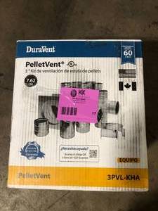 DuraVent PelletVent 3 in. Stove Pipe Kit  Customer Returns See Pictures