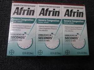 lot 8 image: 6- 15 ml Afrin Nasal Spray best dat...
