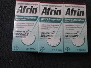 lot 14 image: 6- 15 ml Afrin Nasal Spray best dat...
