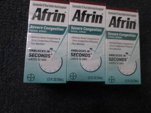 lot 15 image: 6- 15 ml Afrin Nasal Spray best dat...