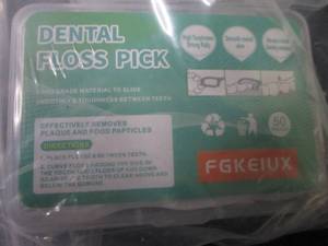 lot 21 image: 4- 4pk 50 ct Dental Floss Picks...