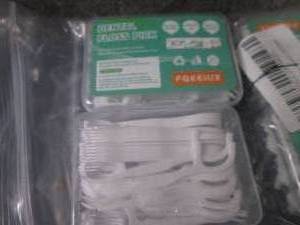 lot 25 image: 4- 4pk 50 ct Dental Floss Picks...