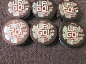 lot 60 image: 6- 15 ct LFGo Mint Energy Pouches ...