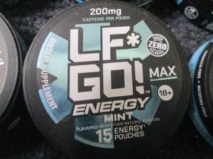 lot 63 image: 6- 15 ct LFGo Mint Energy Pouches ...