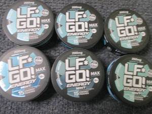lot 64 image: 6- 15 ct LFGo Mint Energy Pouches ...
