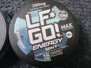 lot 65 image: 6- 15 ct LFGo Mint Energy Pouches ...