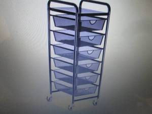 lot 78 image: U-Line 6 Drawer Organizer Cart Reta...