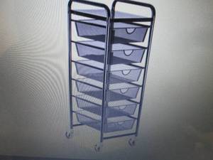lot 79 image: U-Line 6 Drawer Organizer Cart Reta...