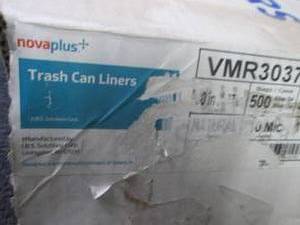 lot 99 image: 500 ct Natural 30 Gallon Trash Line...