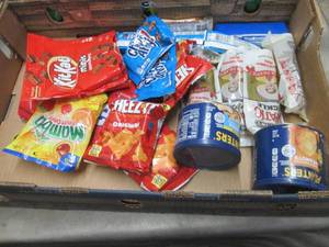 lot 117 image: Flat of Assorted Food Items...