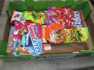 lot 120 image: Flat of Assorted Food Items...
