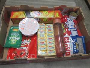 lot 121 image: Flat of Assorted Food Items...