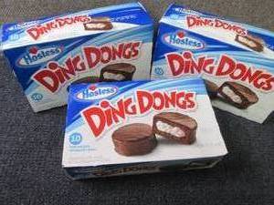 lot 129 image: 3- 12.7 oz Hostess Ding Dongs...