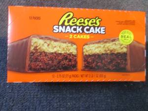 lot 228 image: 12- 2.75 oz Reeses Snack Cakes...