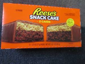 lot 229 image: 12- 2.75 oz Reeses Snack Cakes...