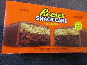 lot 230 image: 12- 2.75 oz Reeses Snack Cakes...