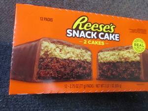 lot 232 image: 12- 2.75 oz Reeses Snack Cakes...