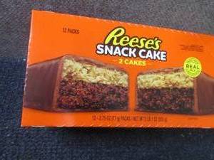lot 233 image: 12- 2.75 oz Reeses Snack Cakes...